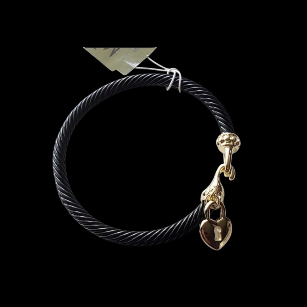 MX Signature Collection Designer Style Cable Heart Bracelet